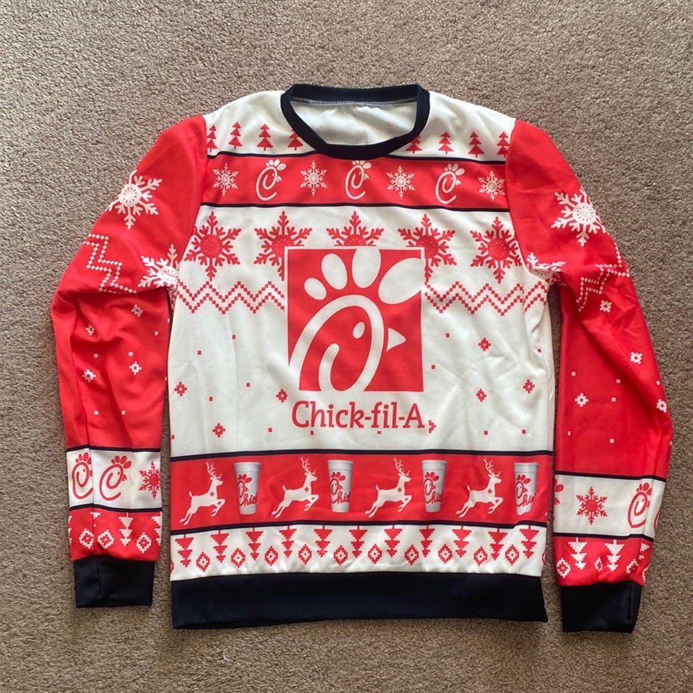 Chick fil a winter sweater